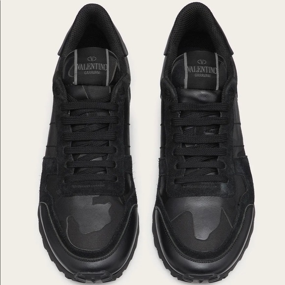 Valentino CAMOUFLAGE NOIR ROCKRUNNER SNEAKER - Picture 2 of 11